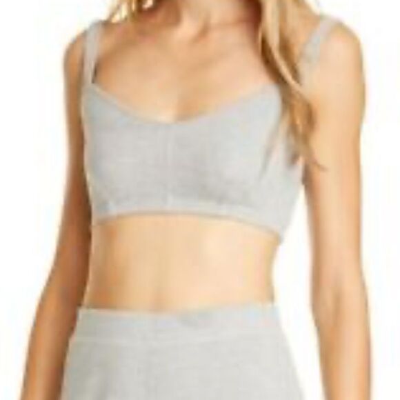NWT Free People Oh Ribs Bralette in Gray - Picture 2 of 8
